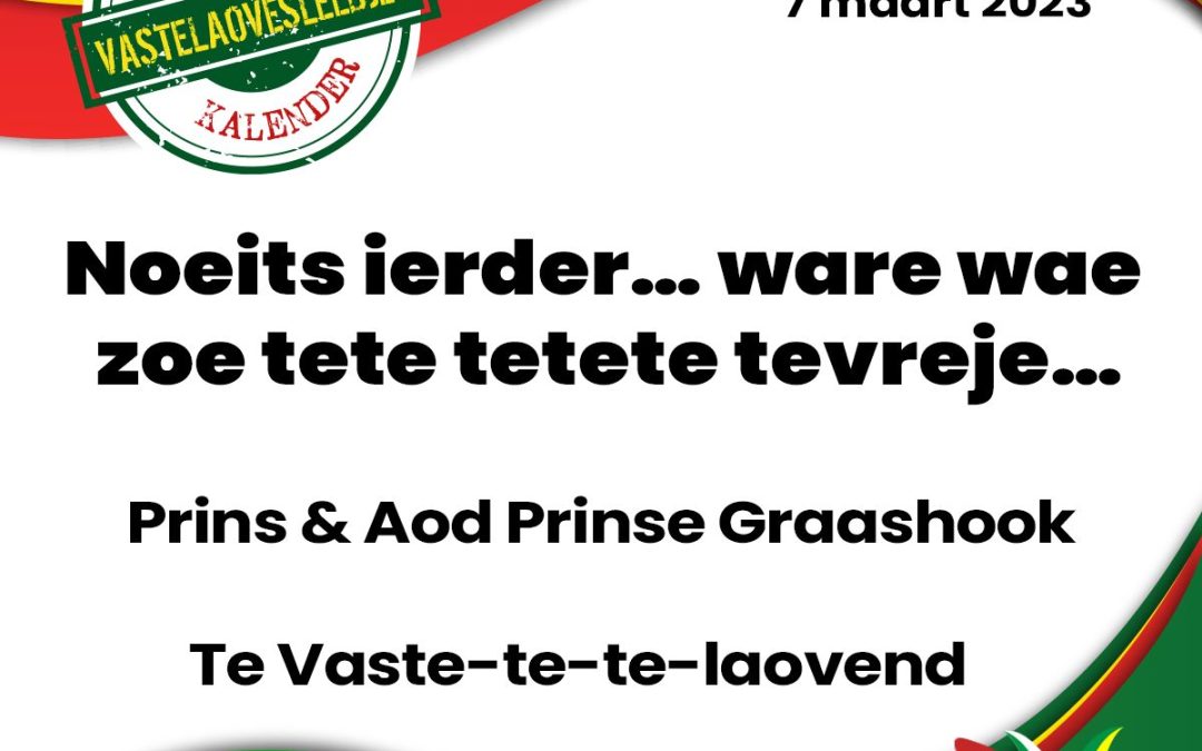Noeits ierder… ware wae zoe tete tetete tevreje…