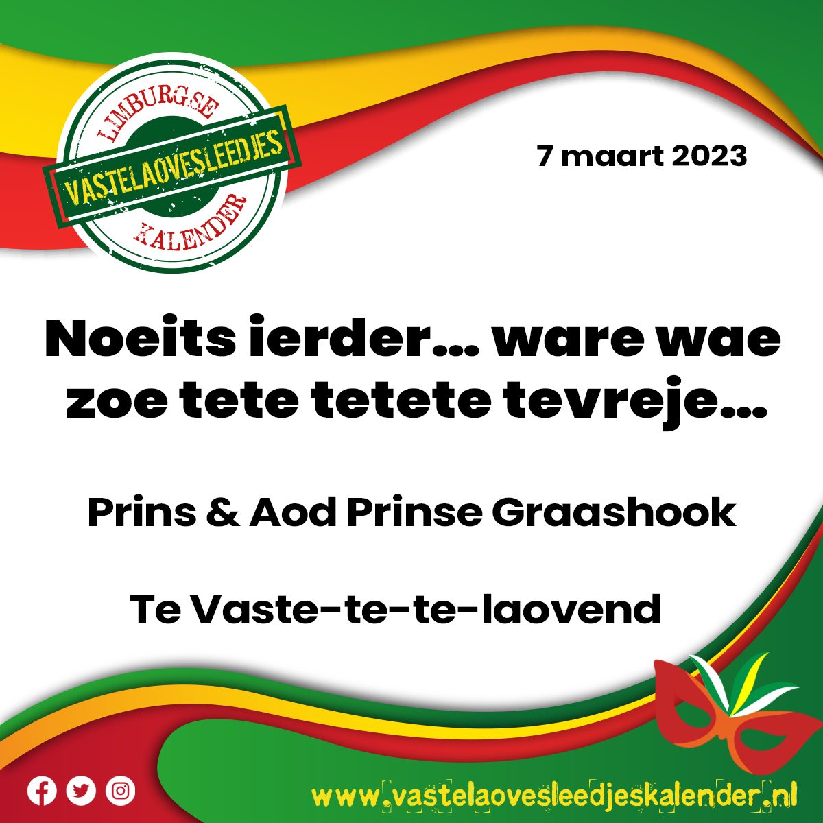 Noeits ierder… ware wae zoe tete tetete tevreje…