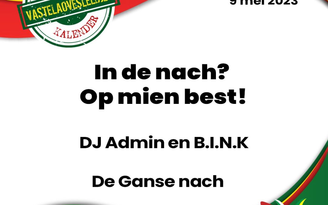 In de nach? Op mien best!