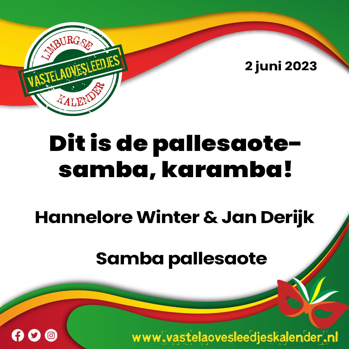 Dit is de pallesaote-samba, karamba