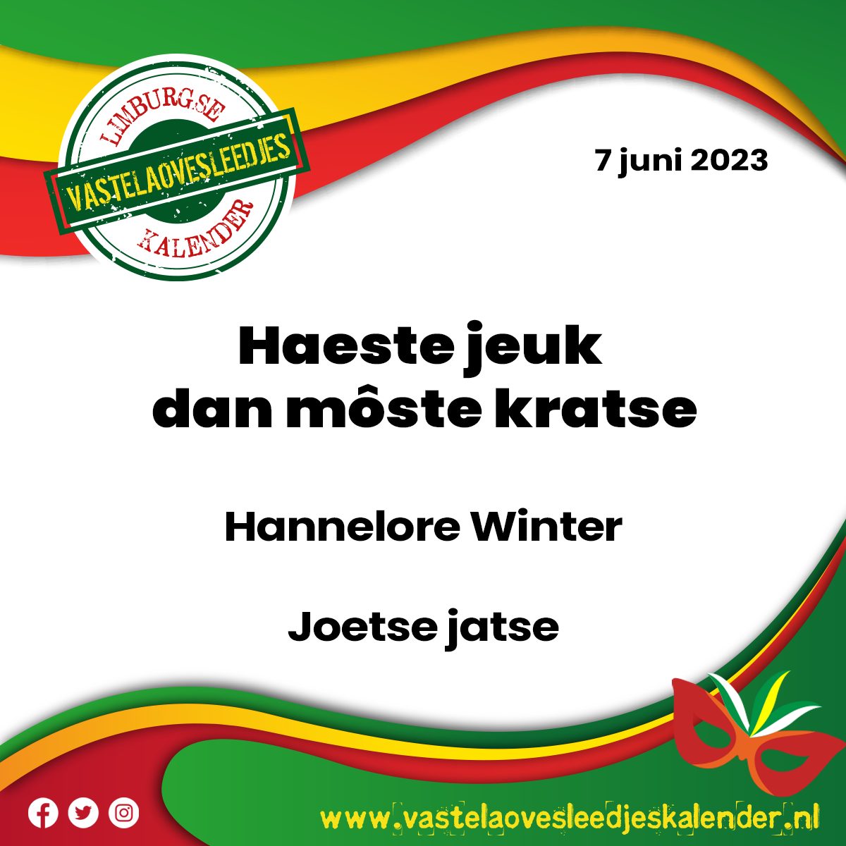 Haeste jeuk dan môste kratse