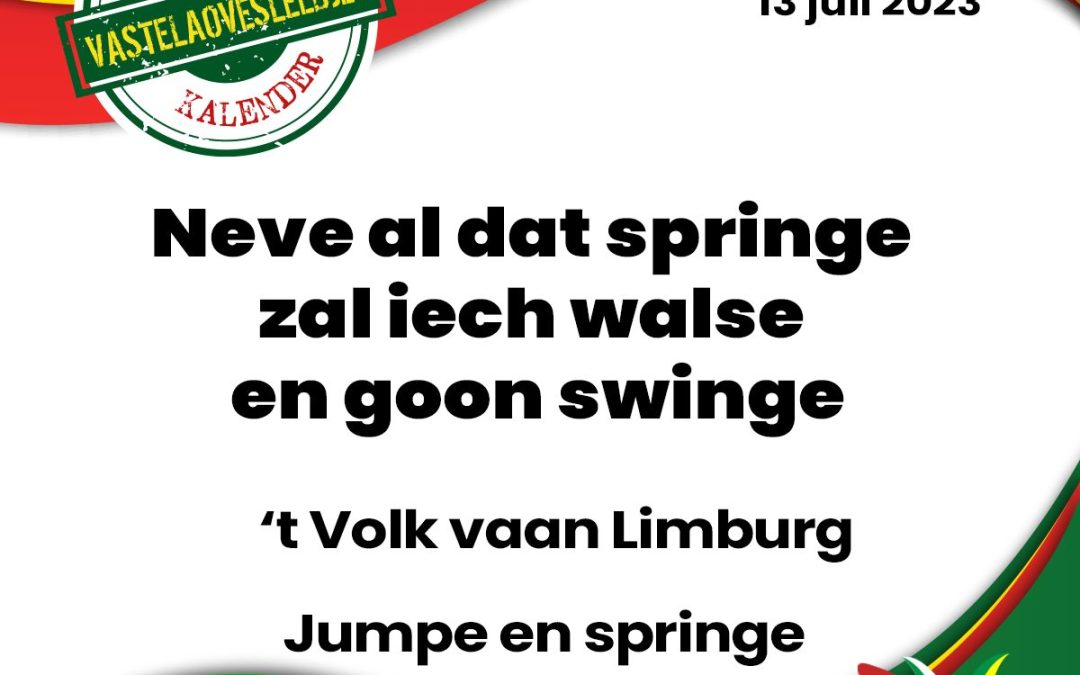 Neve al dat springe zal iech walse en goon swinge