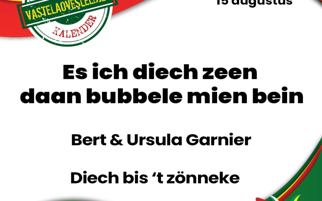 Es ich diech zeen daan bubbele mien bein