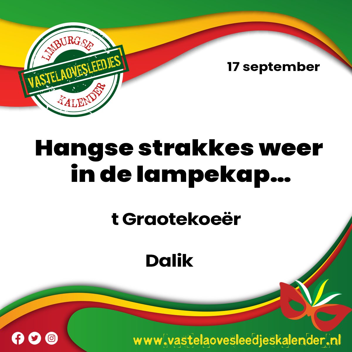 Hangse strakkes weer in de lampekap?