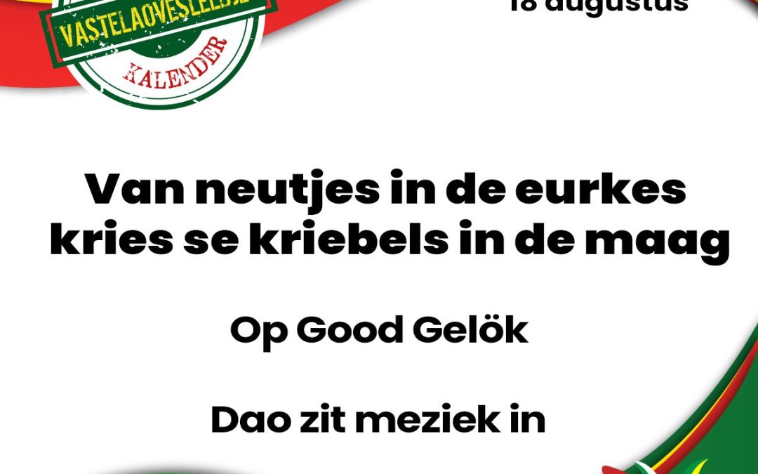 Van neutjes in de eurkes kries se kriebels in de maag