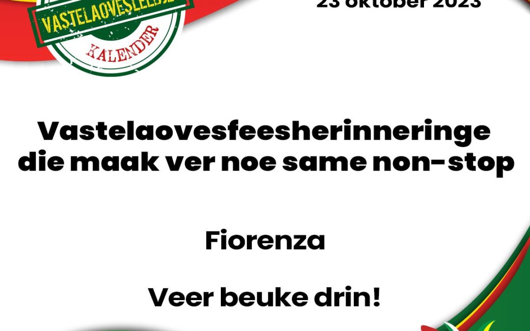 Vastelaovesfeesherinneringe die maak ver noe same non-stop