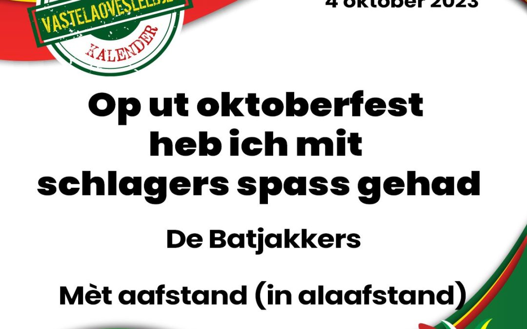 Op ut oktoberfest heb ich mit schlagers spass gehad