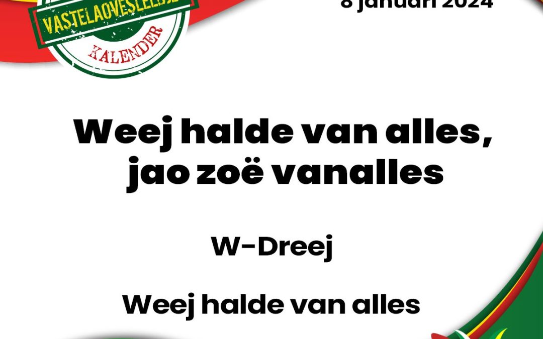 Weej halde van alles, jao zoë vanalles