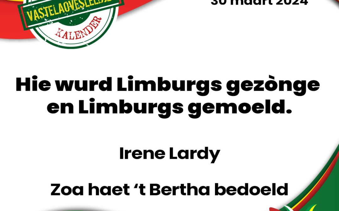 Hie wurd Limburgs gezònge en Limburgs gemoeld.