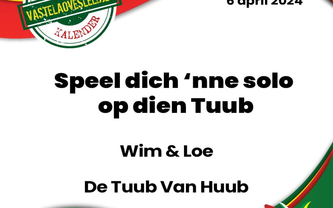 Speel dich ‘nne solo op dien Tuub