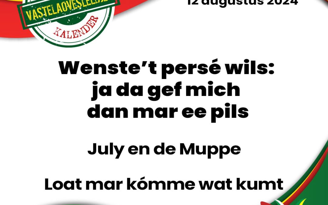 Wenste’t persé wils: ja da gef mich dan mar ee pils