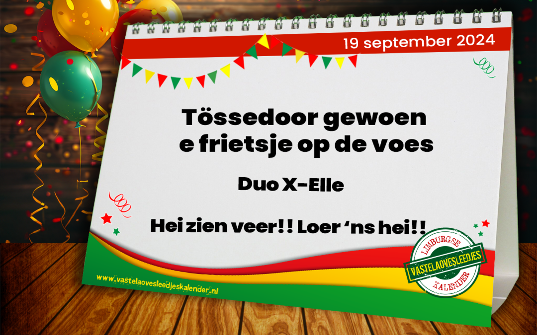 Tössedoor gewoen e frietsje op de voes