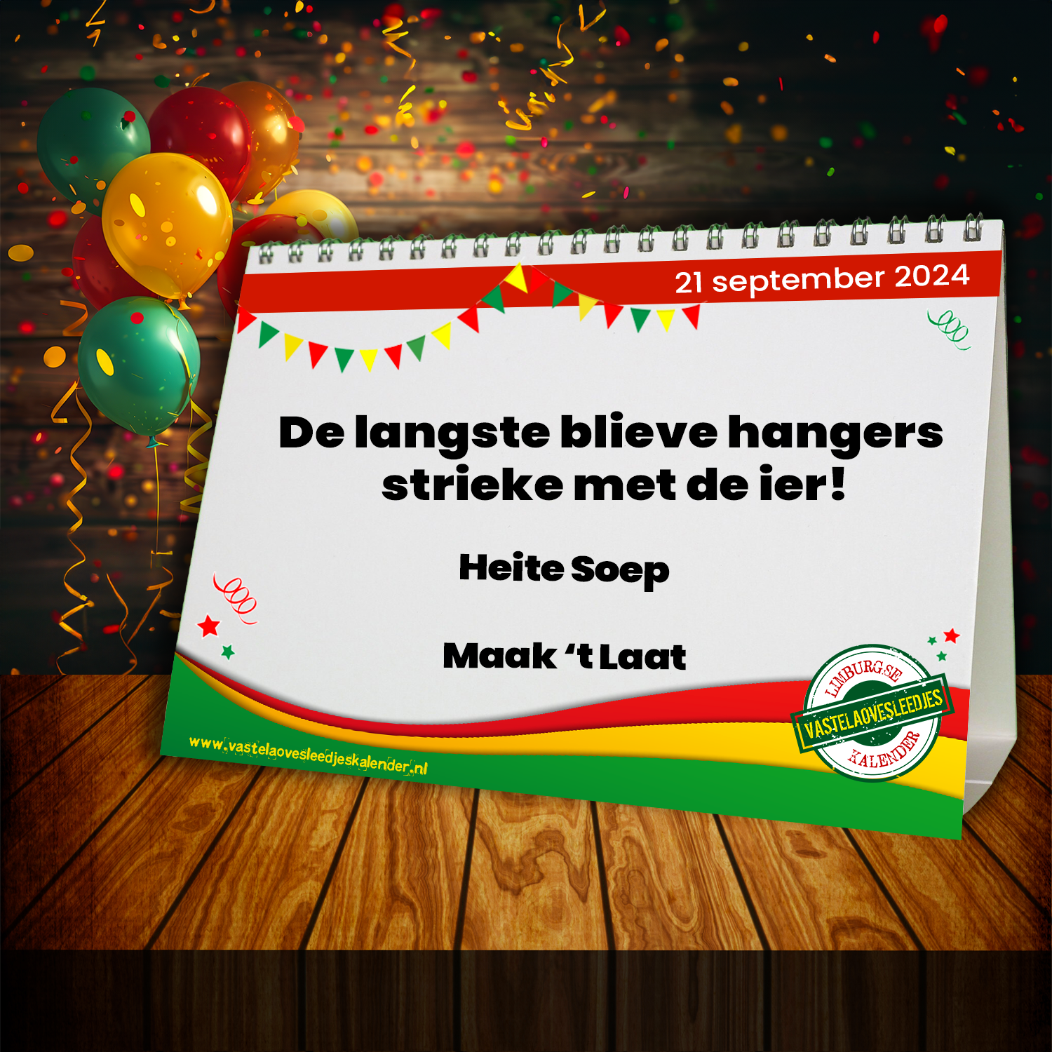 De langste blieve hangers strieke met de ier!