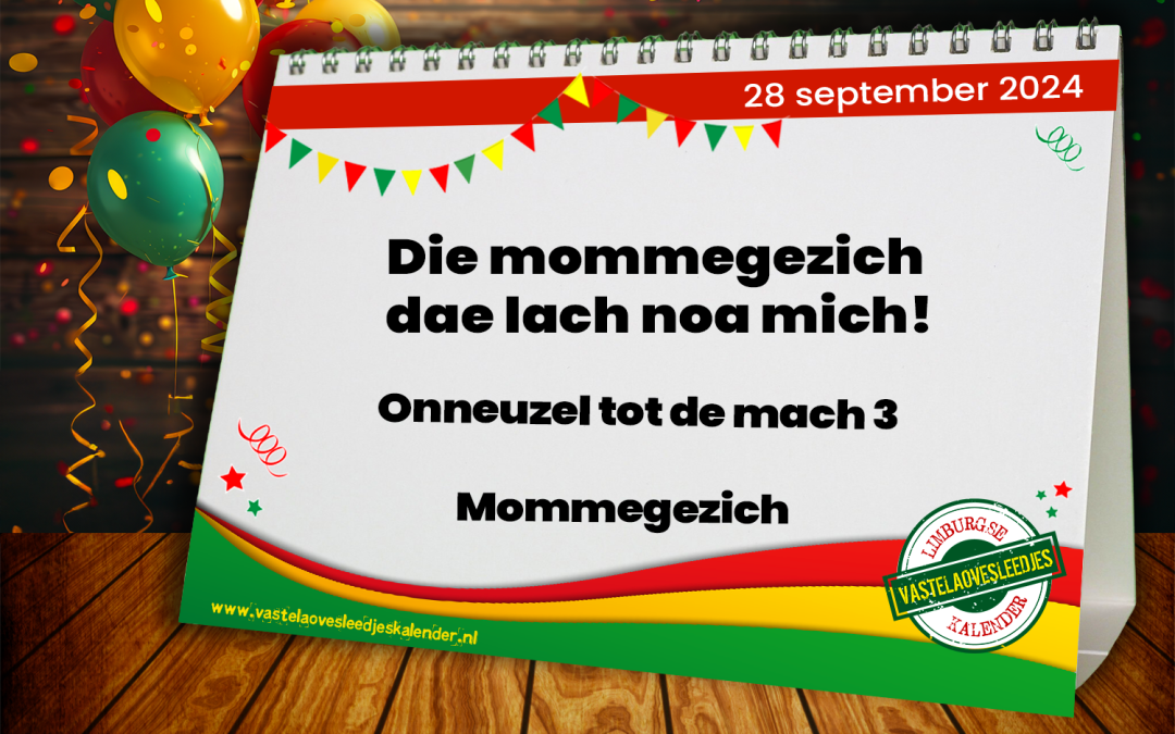 Die mommegezich dae lach noa mich!