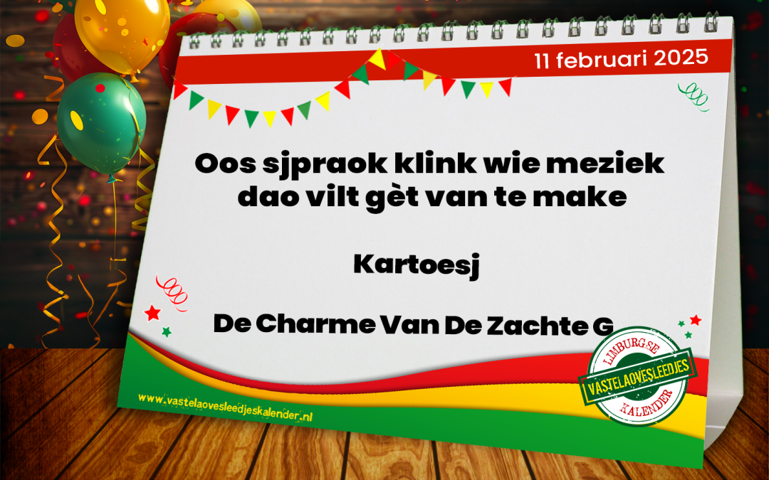 Oos sjpraok klink wie meziek dao vilt gèt van te make