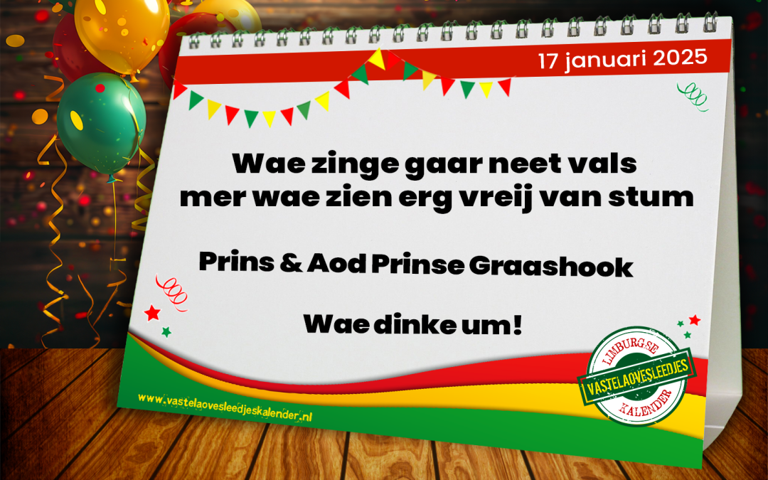 Wae zinge gaar neet vals mer wae zien erg vreij van stum