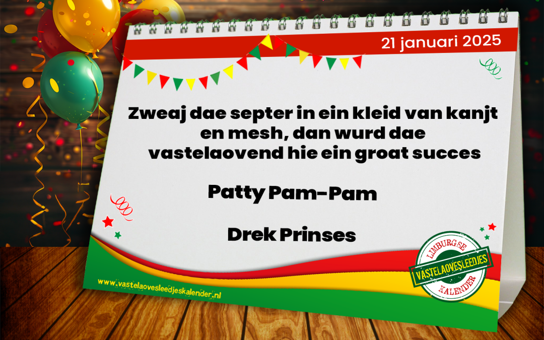 Zweaj dae septer in ein kleid van kanjt en mesh, dan wurd dae vastelaovend hie ein groat succes