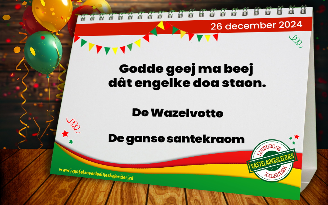 Godde geej ma beej dât engelke doa staon