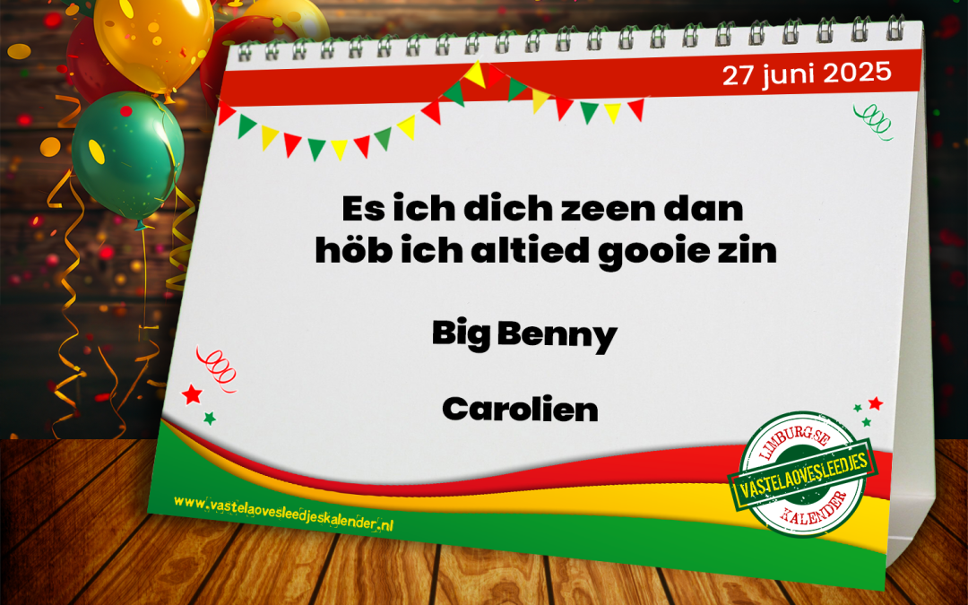 Es ich dich zeen dan höb ich altied gooie zin