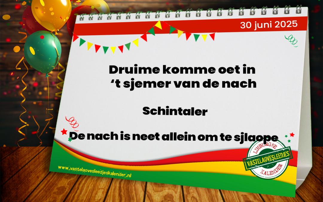 Druime komme oet in ’t sjemer van de nach