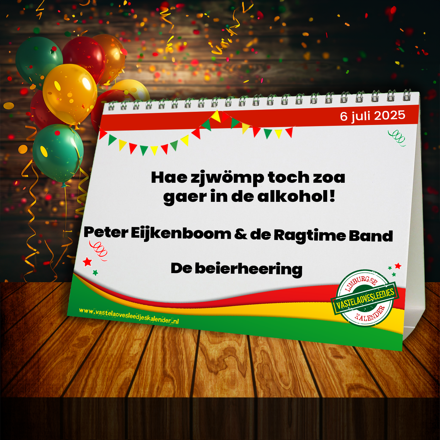 Hae zjwömp toch zoa gaer in de alkohol!