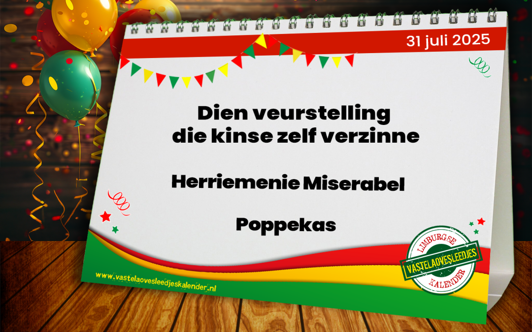 Dien veurstelling die kinse zelf verzinne
