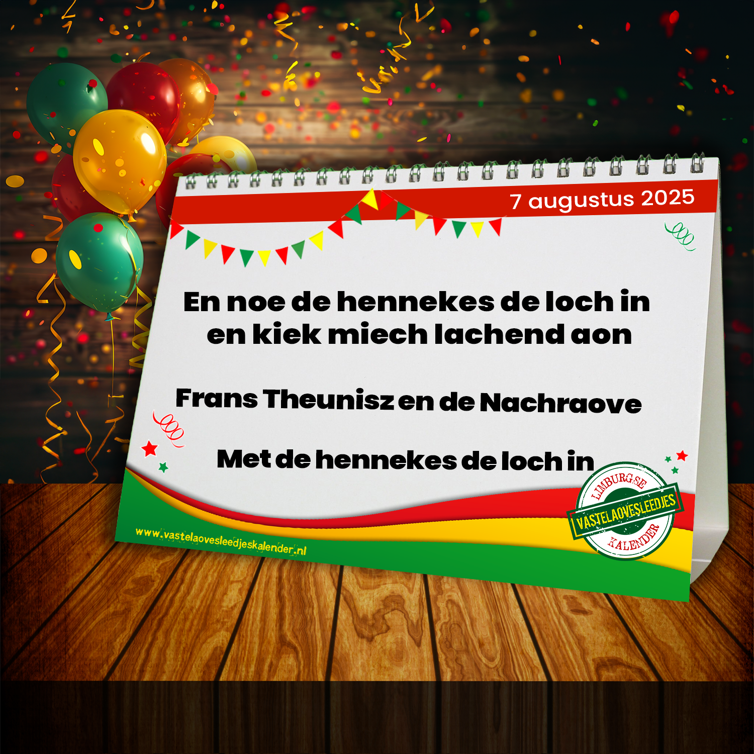 En noe de hennekes de loch in en kiek miech lachend aon