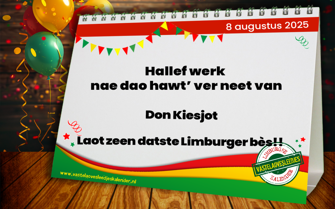 Hallef werk nae dao hawt ver neet van