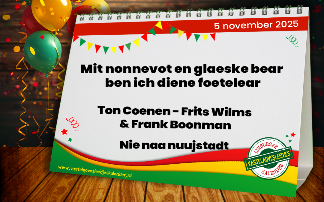 Mit nonnevot en glaeske bear ben ich diene foetelear
