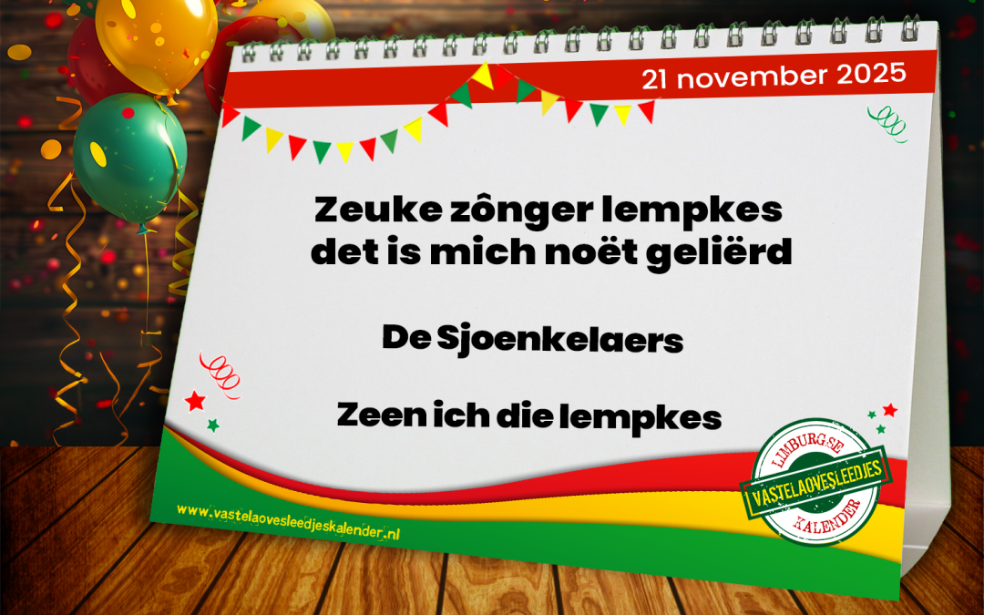 Zeuke zônger lempkes det is mich noët geliërd