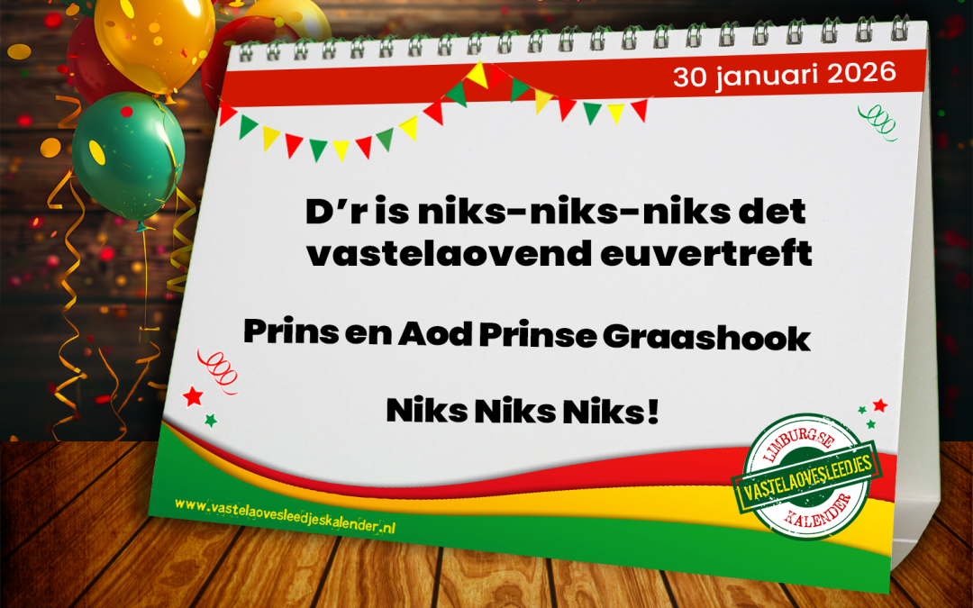 D’r is niks-niks-niks det vastelaovend euvertreft