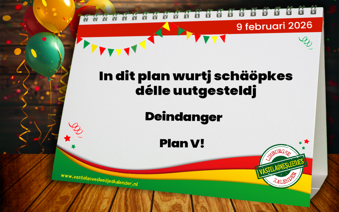 In dit plan wurtj schäöpkes délle uutgesteldj