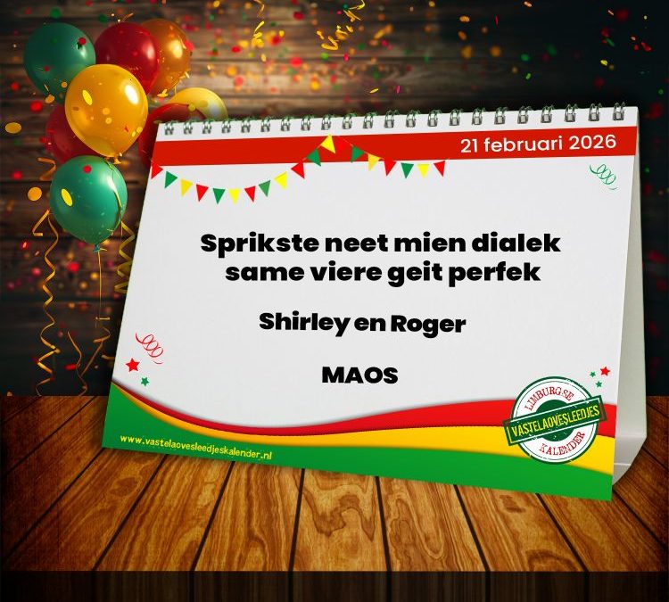 Sprikste neet mien dialek same viere geit perfek